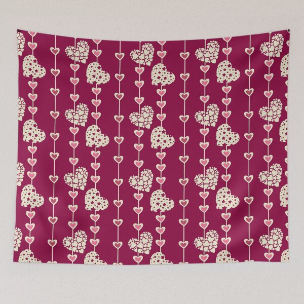 Item preview, String Hearts -  Dark Pink designed and sold by JaselviiStudio.