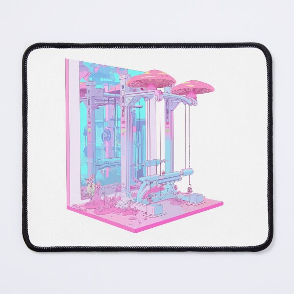 Item preview, Abandoned gym with mushrooms designed and sold by TheRealmWithin.