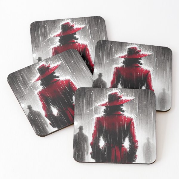 Item preview, Noir Vintage Lady in a Red Coat designed and sold by RESToRAPTOR.