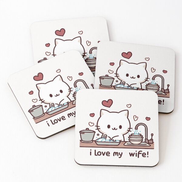 Item preview, I Love My Wife Cat designed and sold by LemuellTrends.