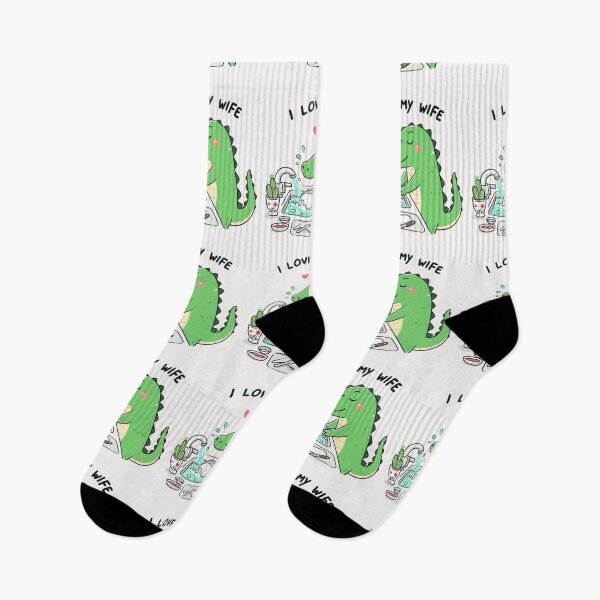 Item preview, I Love My Wife Alligator designed and sold by LemuellTrends.