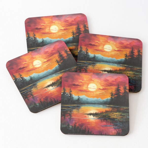 Item preview, Sunset Over Lake Reflections designed and sold by codestealth.