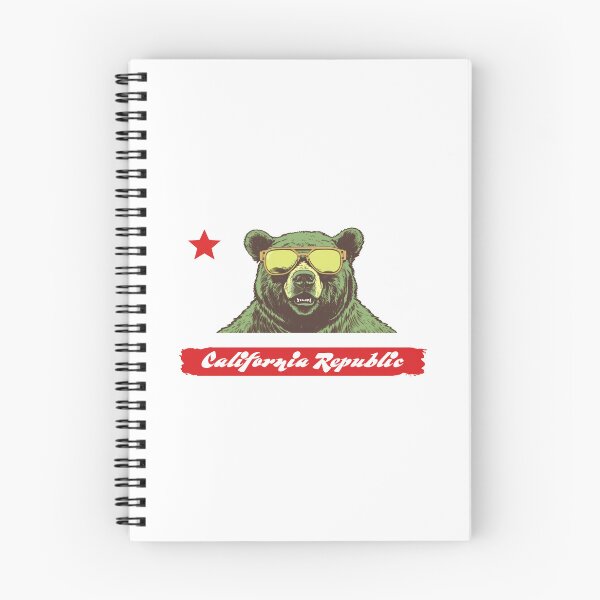 Item preview, California Republic - Bear in Sunglasses designed and sold by Mythic Legends Digital.