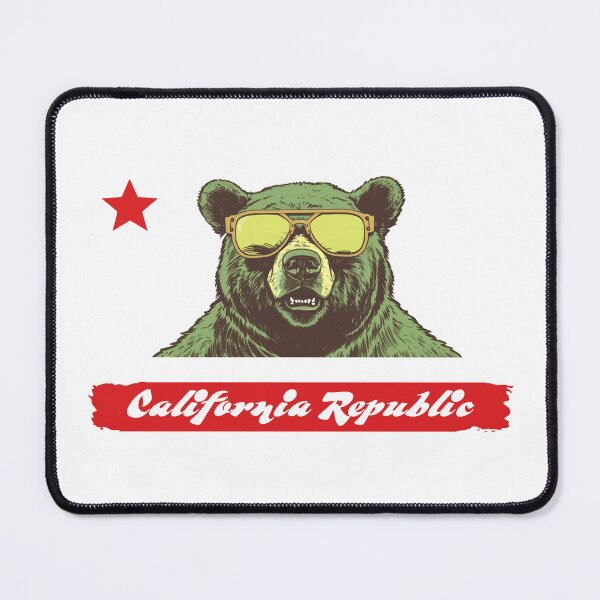 Item preview, California Republic - Bear in Sunglasses designed and sold by Mythic Legends Digital.