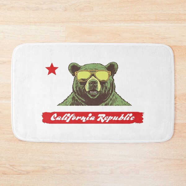 Item preview, California Republic - Bear in Sunglasses designed and sold by Mythic Legends Digital.