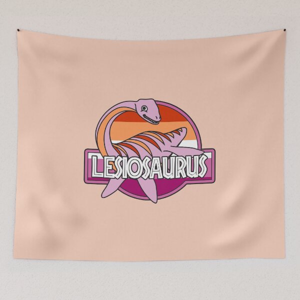 Item preview, Lesiosaurus The Lesbian Plesiosaurus Pridosaur designed and sold by Pridosaurs.