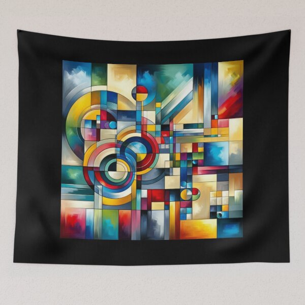 Item preview, Abstract Geometric Vibrance designed and sold by BestArtByArvind.