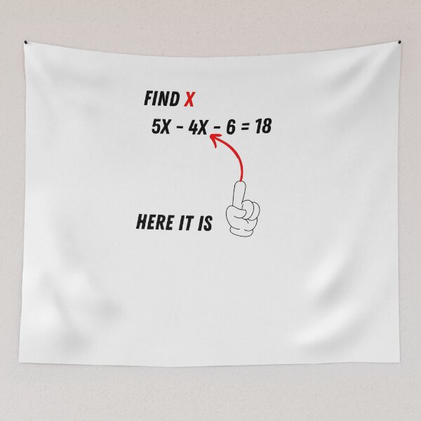 Item preview, funny find x equation here it is designed and sold by Thespacerocket.