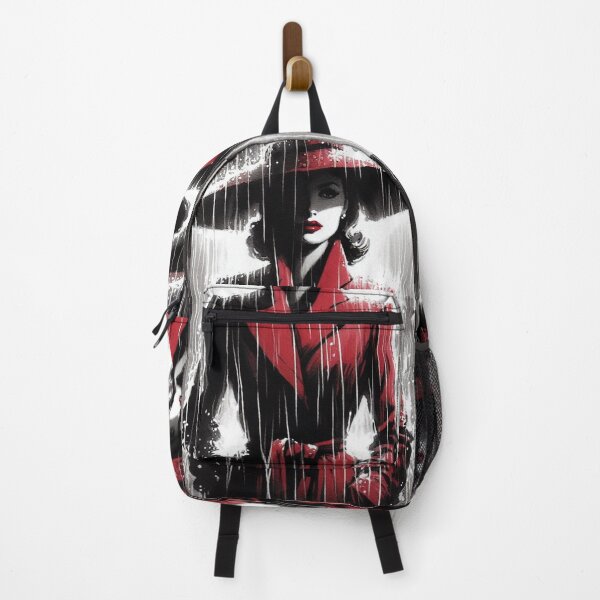 Item preview, Noir Vintage Woman in a Red Coat designed and sold by RESToRAPTOR.