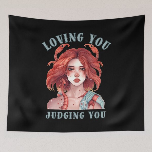 Item preview, Loving You, Judging You. scorpio symbol designed and sold by ZodiacWonders.