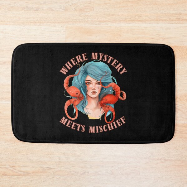 Item preview, Where Mystery Meets Mischief. scorpio zodiac sign designed and sold by ZodiacWonders.