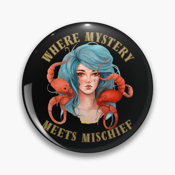 Item preview, Where Mystery Meets Mischief. scorpio horoscope designed and sold by ZodiacWonders.
