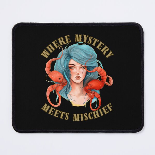 Item preview, Where Mystery Meets Mischief. scorpio horoscope designed and sold by ZodiacWonders.