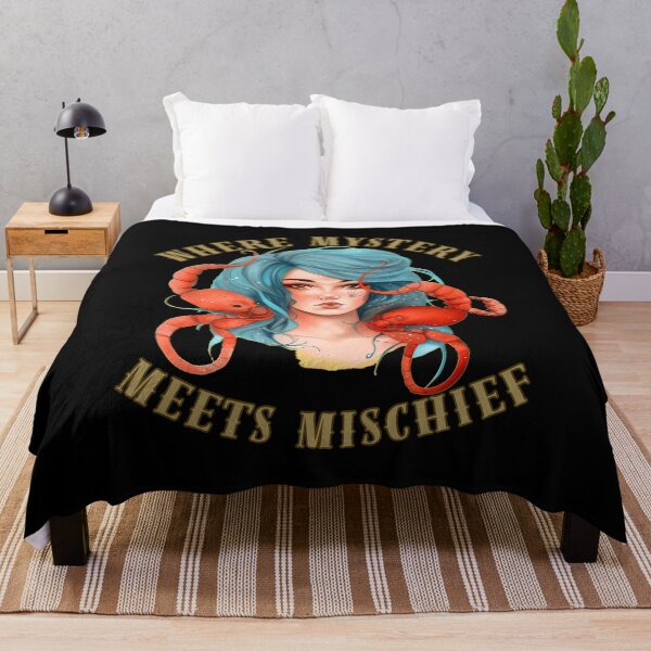 Item preview, Where Mystery Meets Mischief. scorpio horoscope designed and sold by ZodiacWonders.