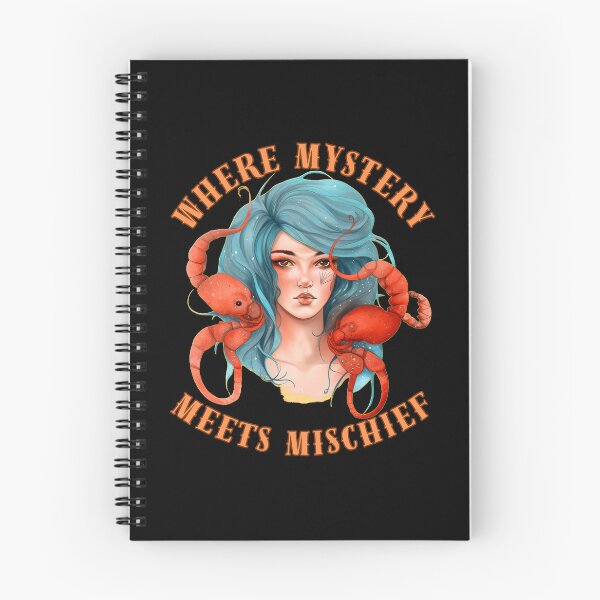 Item preview, Where Mystery Meets Mischief. scorpio sayings designed and sold by ZodiacWonders.