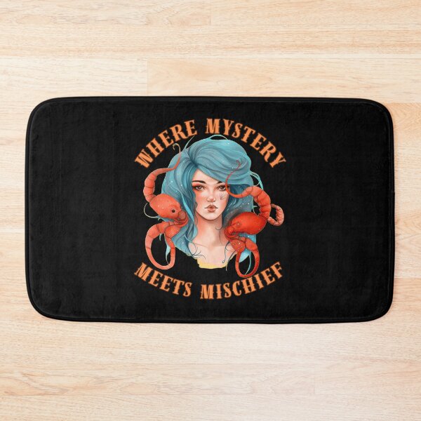 Item preview, Where Mystery Meets Mischief. scorpio sayings designed and sold by ZodiacWonders.