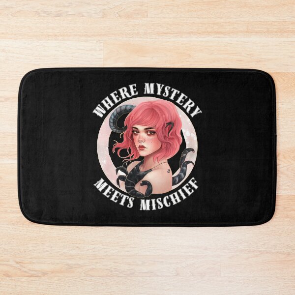 Item preview, Where Mystery Meets Mischief. scorpio quote designed and sold by ZodiacWonders.