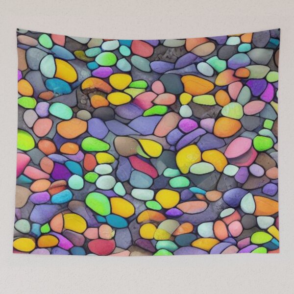 Item preview, Abstract Colorful Pebble Pattern designed and sold by calibrit.