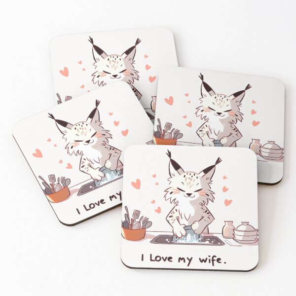 Item preview, I Love My Wife Lynx designed and sold by LemuellTrends.