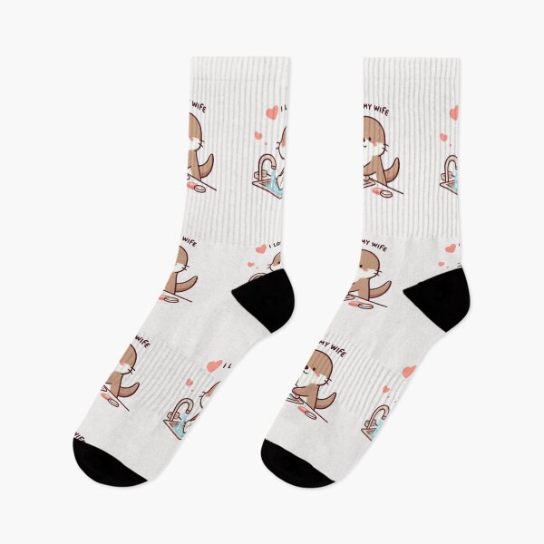 Item preview, I Love My Wife Otter designed and sold by LemuellTrends.