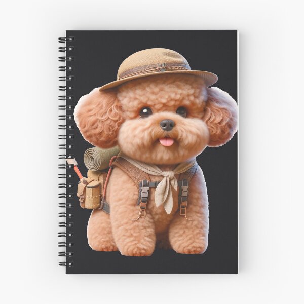 Item preview, Poodle in Hiking Gear designed and sold by toypoodlemom.