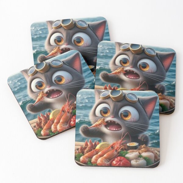 Item preview, hungry strange cat designed and sold by Hodox.