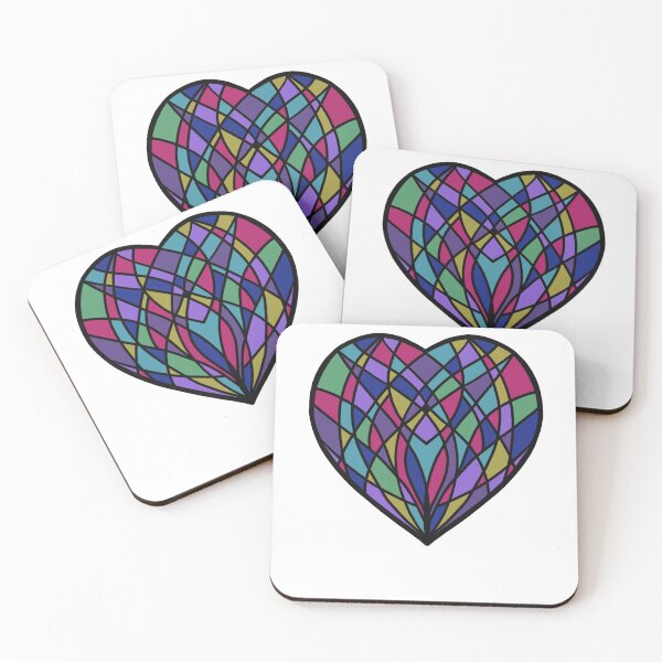Item preview, Mosaic coloured heart designed and sold by TraceyAyre.