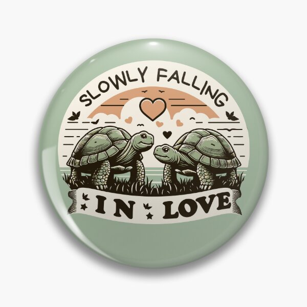 Item preview, Valentine's Day Turtles Slowly Falling In Love Vintage designed and sold by WildPalette-Art.