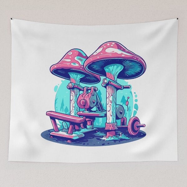 Item preview, Mushroom gym maschine designed and sold by TheRealmWithin.