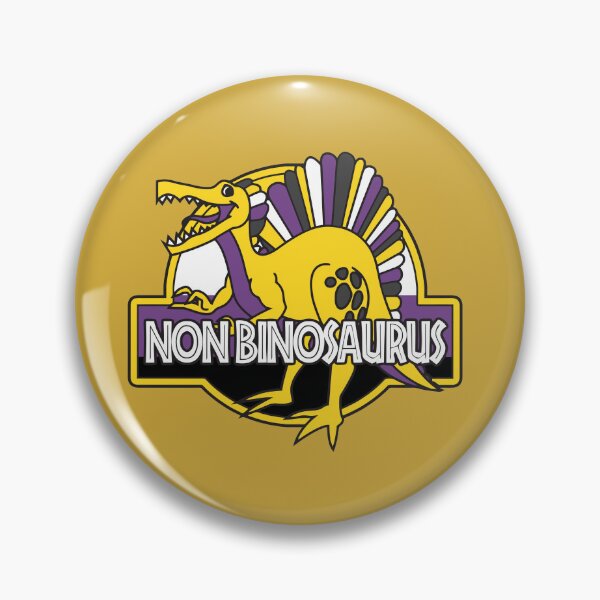 Item preview, Non Binosaurus The Non Binary Spinosaurus Pridosaur designed and sold by Pridosaurs.