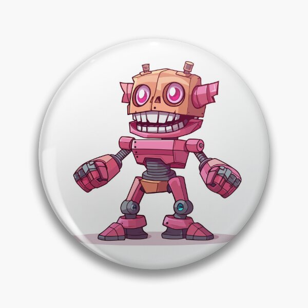 Item preview, Pink robot designed and sold by TheRealmWithin.