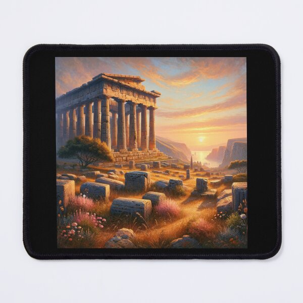 Item preview, Dawn of Antiquity Greek Temple Ruins designed and sold by BestArtByArvind.
