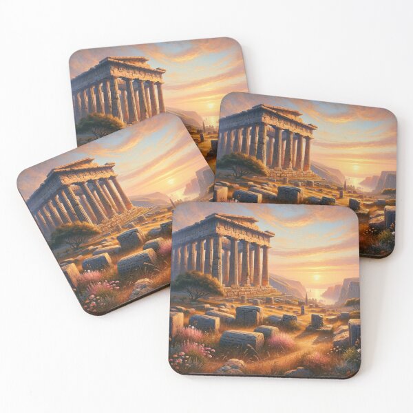 Item preview, Dawn of Antiquity Greek Temple Ruins designed and sold by BestArtByArvind.