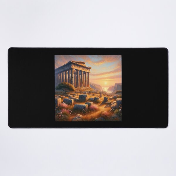 Item preview, Dawn of Antiquity Greek Temple Ruins designed and sold by BestArtByArvind.
