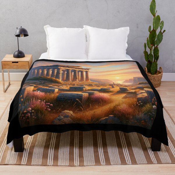 Item preview, Dawn of Antiquity Greek Temple Ruins designed and sold by BestArtByArvind.
