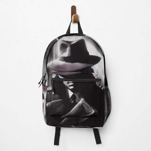Item preview, Noir Vintage Shadowy Figure in a Purple Hat designed and sold by RESToRAPTOR.