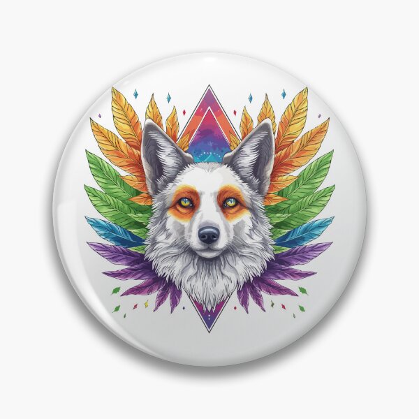 Item preview, Rainbow wolf designed and sold by TheRealmWithin.
