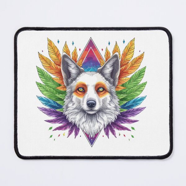 Item preview, Rainbow wolf designed and sold by TheRealmWithin.