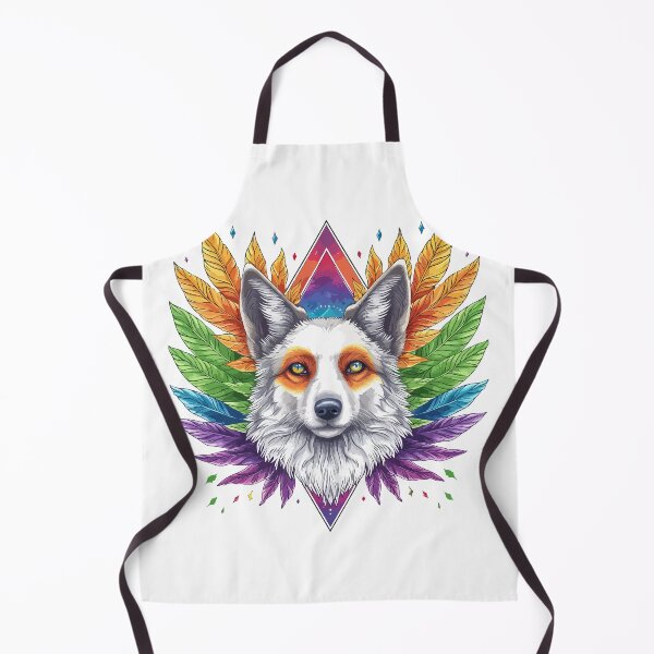 Item preview, Rainbow wolf designed and sold by TheRealmWithin.