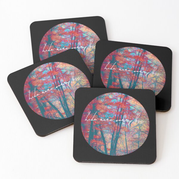 Item preview, Hike More Worry Less Quote For Nature Lovers designed and sold by art64.