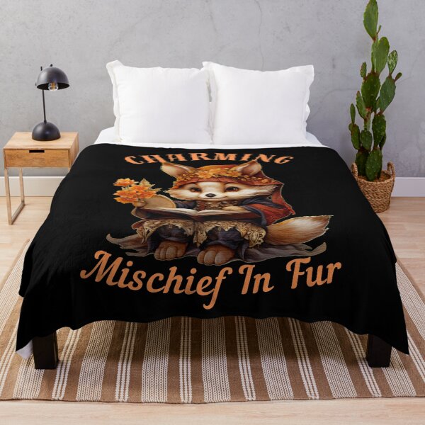 Item preview, Charming Mischief In Fur. fox portrait designed and sold by FoxVibes.