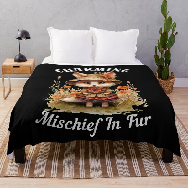 Item preview, Charming Mischief In Fur. fox quote designed and sold by FoxVibes.