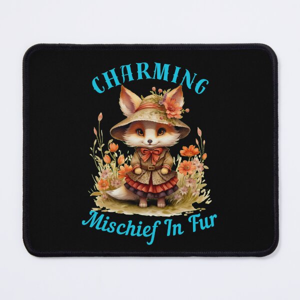 Item preview, Charming Mischief In Fur. vintage fox designed and sold by FoxVibes.