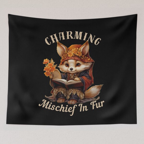 Item preview, Charming Mischief In Fur. fox foxes designed and sold by FoxVibes.