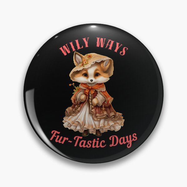 Item preview, Wily Ways, Fur-Tastic Days. fox head designed and sold by FoxVibes.
