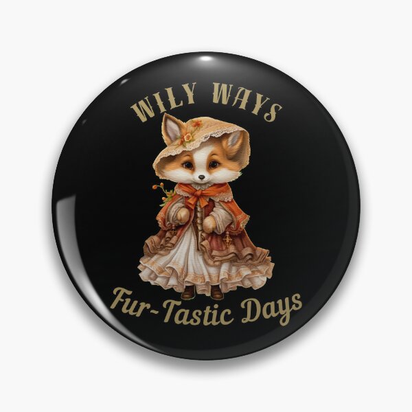 Item preview, Wily Ways, Fur-Tastic Days. realistic fox designed and sold by FoxVibes.