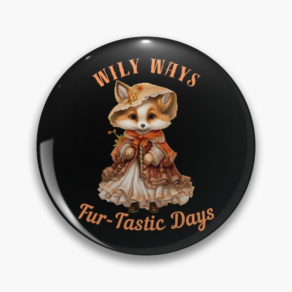 Item preview, Wily Ways, Fur-Tastic Days. fox portrait designed and sold by FoxVibes.