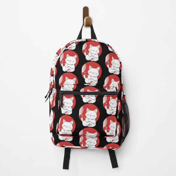 Item preview, Smile white cat in japanese style designed and sold by TheRealmWithin.
