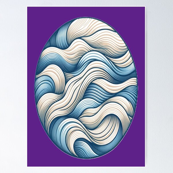 Item preview, Wave Egg, by WiltedCabbage designed and sold by WiltedCabbage.