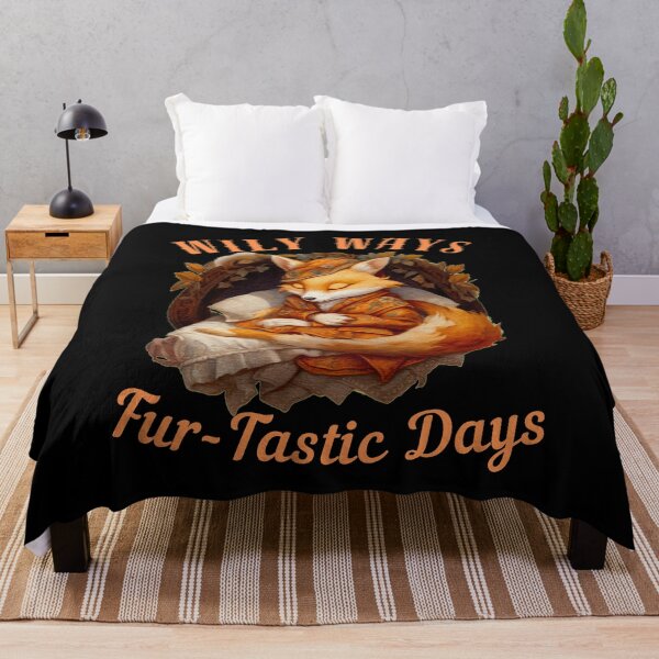 Item preview, Wily Ways, Fur-Tastic Days. fox watercolor designed and sold by FoxVibes.